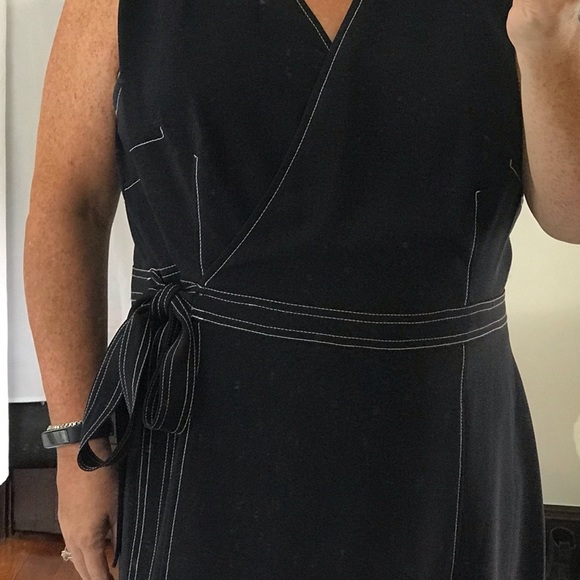 Maggie London Woman’s Plus dress-navy blue - Picture 3 of 7